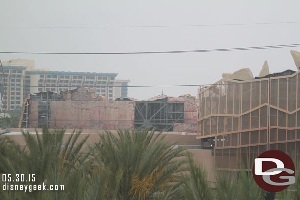 A closer look at the back of Cars Land