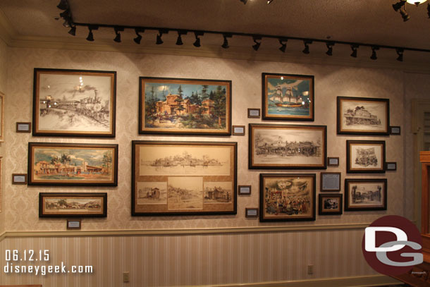 The Disney Gallery features Drawing Disneyland the Early Years.  Here is a sampling of the exhibit.