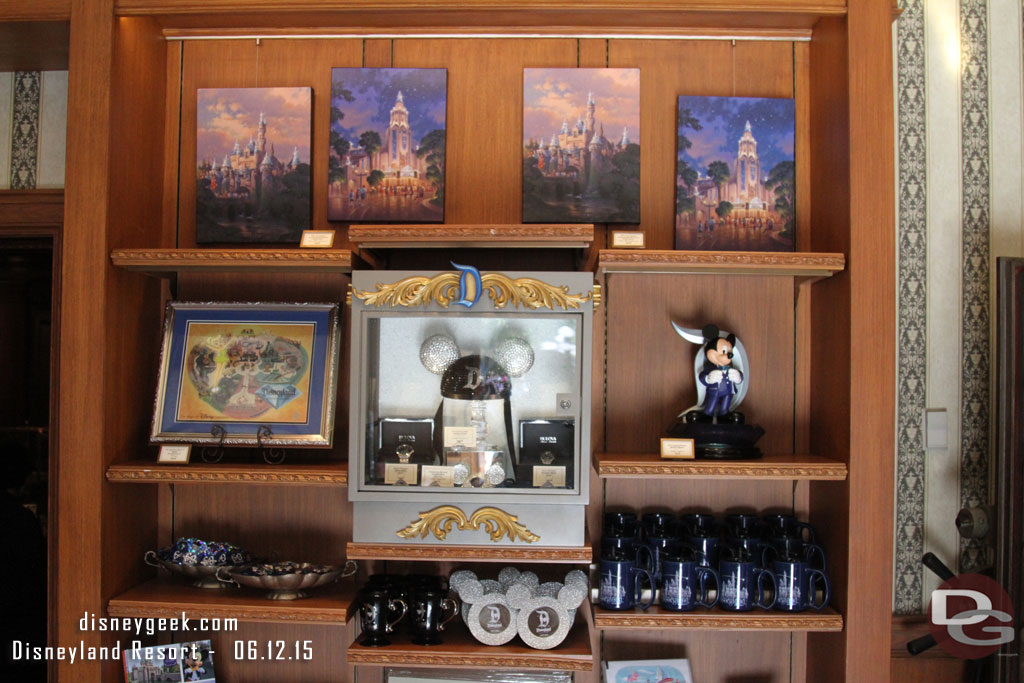 A quick look inside at some of the 60th merchandise.