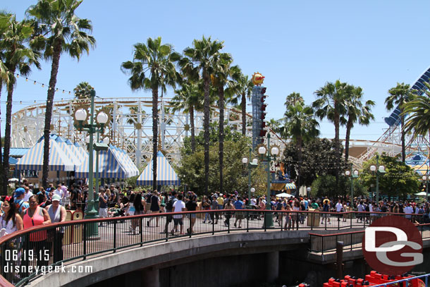 A fair number of guests moving around the Pier today.