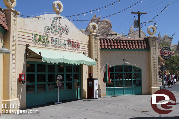 No cast members out front of Luigis today.