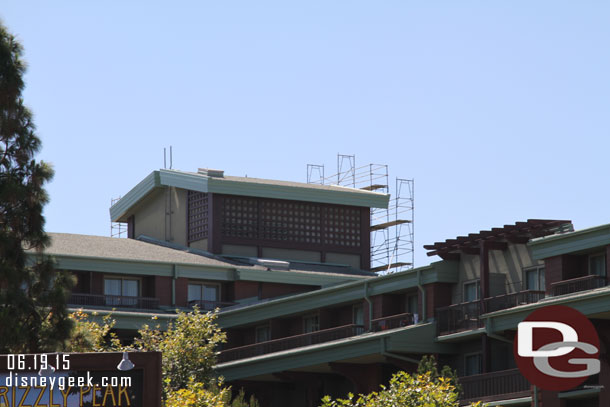 Some scaffolding up at the Grand Californian