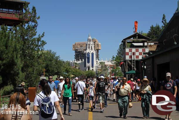 Heading back toward Buena Vista Street.