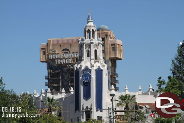 The Carthay featuring Disneyland 60th decorations.