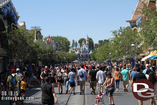 Main Street USA this afternoon