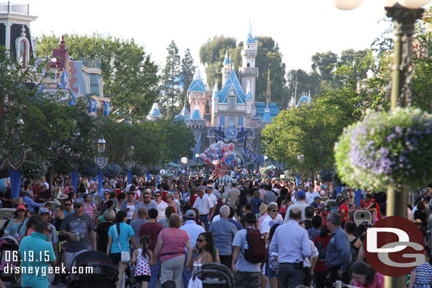 Main Street USA at 6:45pm