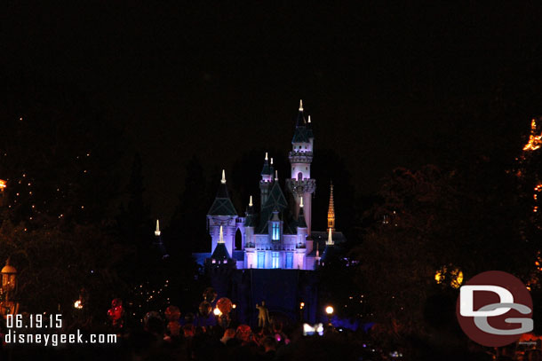 After the parade moved onto Main Street USA to find a spot for Disneyland Forever.  I ended up about where I was last week.