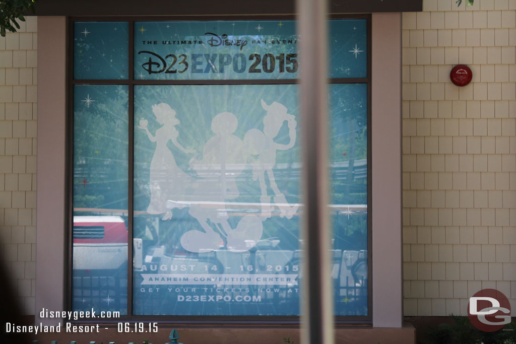 D23 Expo ad as you pull into the tram stop.