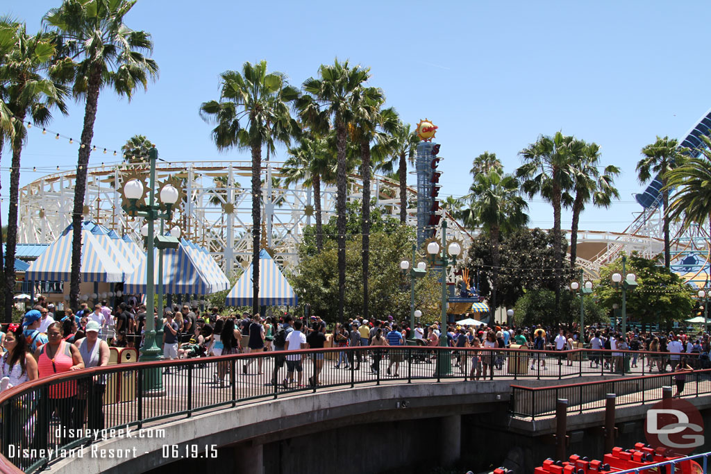 A fair number of guests moving around the Pier today.