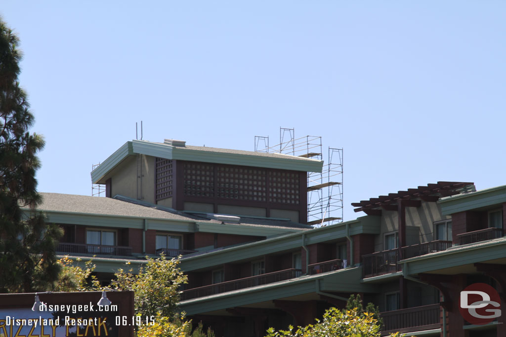 Some scaffolding up at the Grand Californian