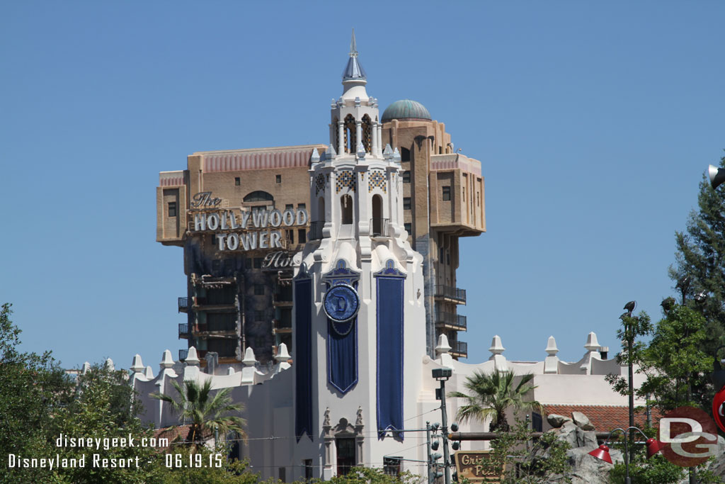 The Carthay featuring Disneyland 60th decorations.