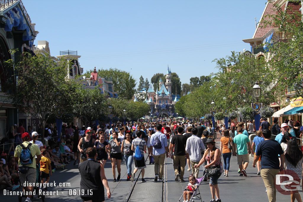 Main Street USA this afternoon