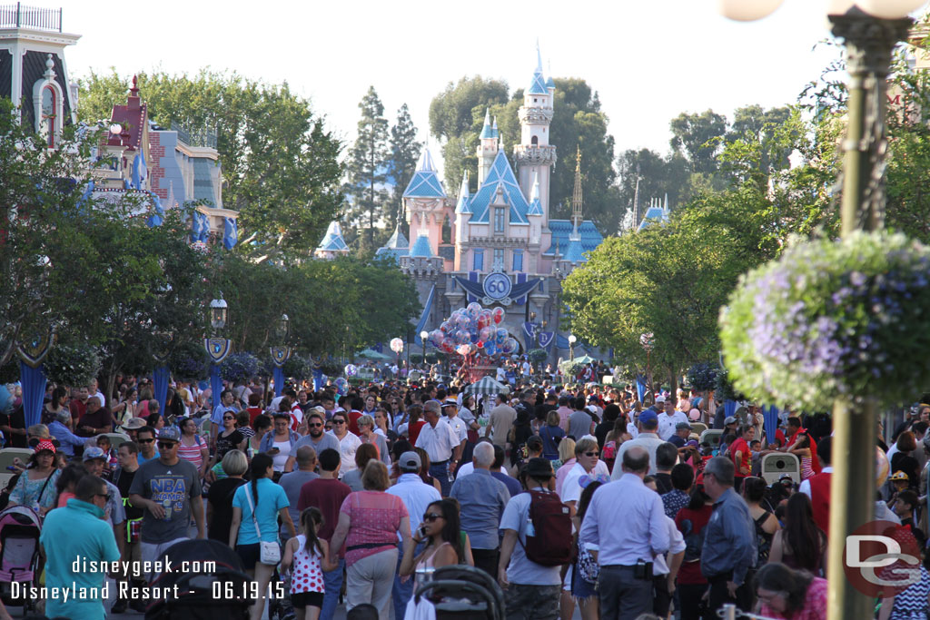 Main Street USA at 6:45pm