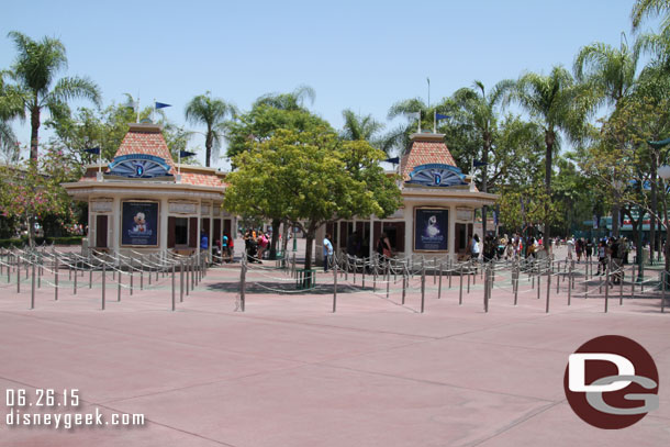 No lines at the ticket booths this afternoon