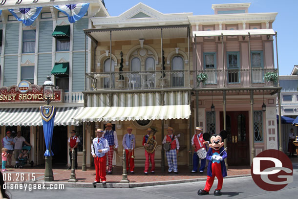 Minnie had to leave but Mickey stuck around to guest conduct the finale.