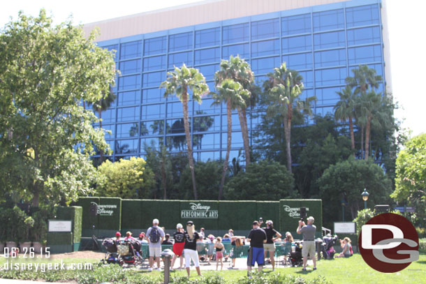 A Disney Performing Arts stage has been set up at the far end of Downtown Disney near the Disneyland Hotel.