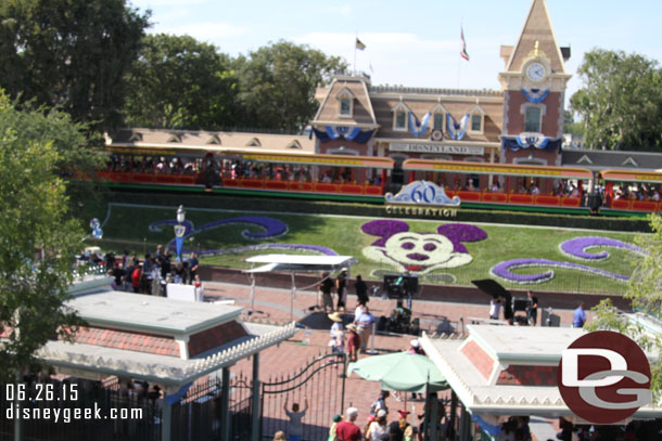 Took the Monorail back to the park.  They were still working on the film shoot at the entrance.