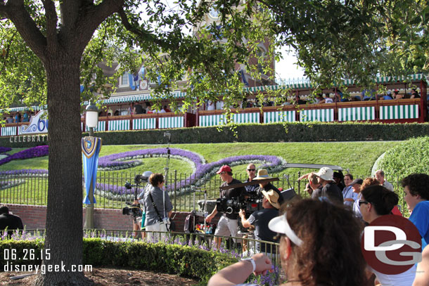 Filming was still going on as I returned to Disneyland