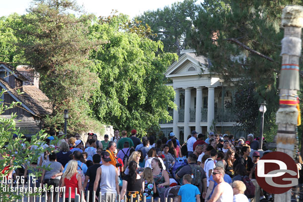 Looking toward the Haunted Mansion