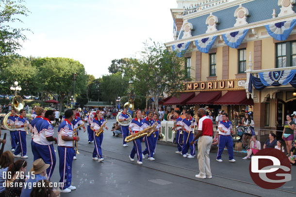 The College Band performing Under the Sea near Town Square