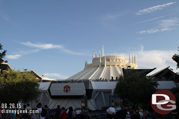 Tomorrowland Sneak Peek signage is still up.