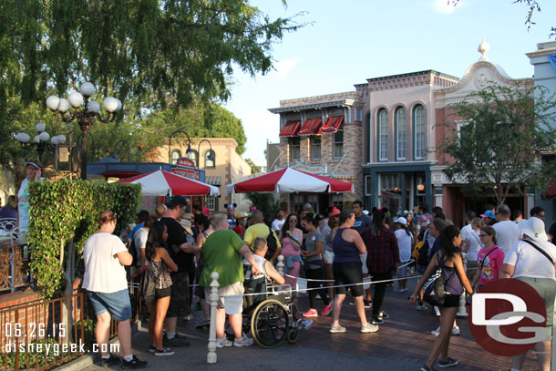 The corn dog queue was full this time by.