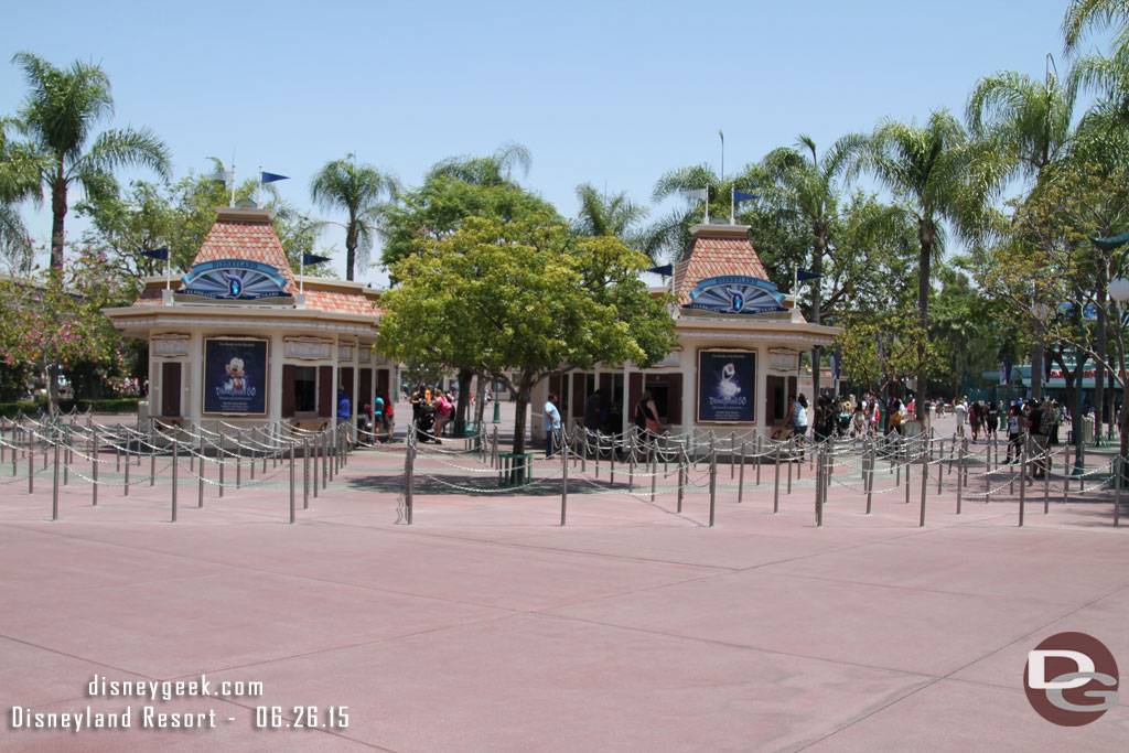No lines at the ticket booths this afternoon