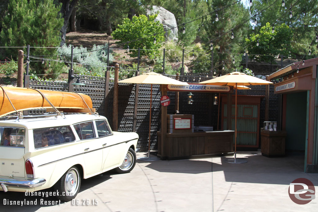 Refreshment Point was open but no guests in the area this afternoon