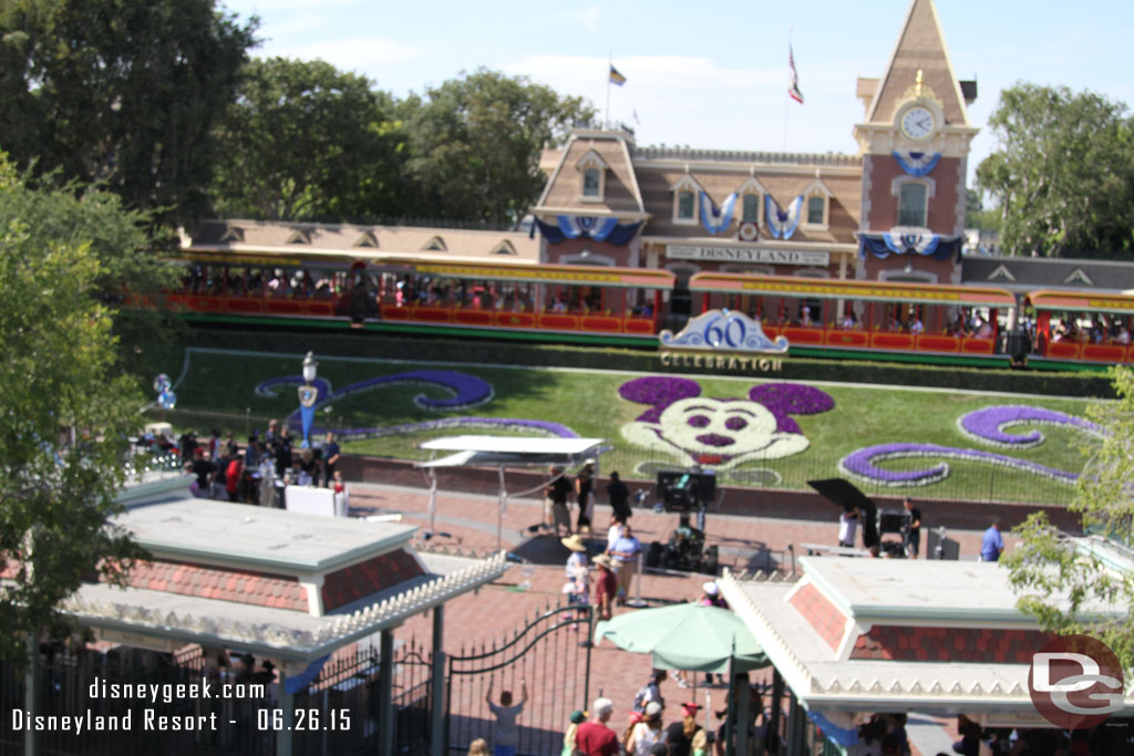 Took the Monorail back to the park.  They were still working on the film shoot at the entrance.