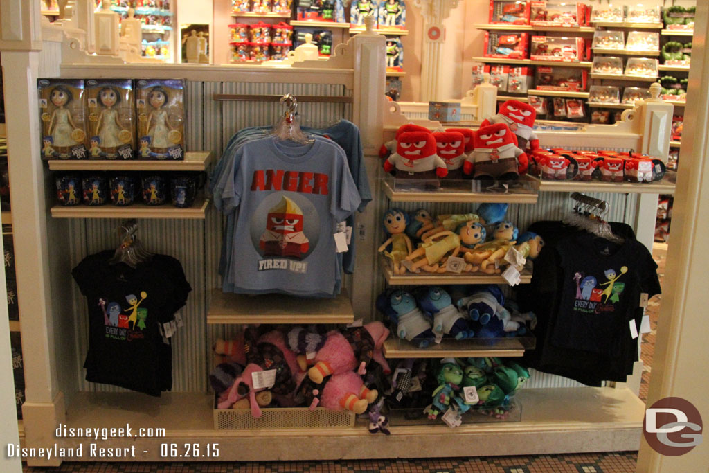 Inside Out merchandise on Main Street