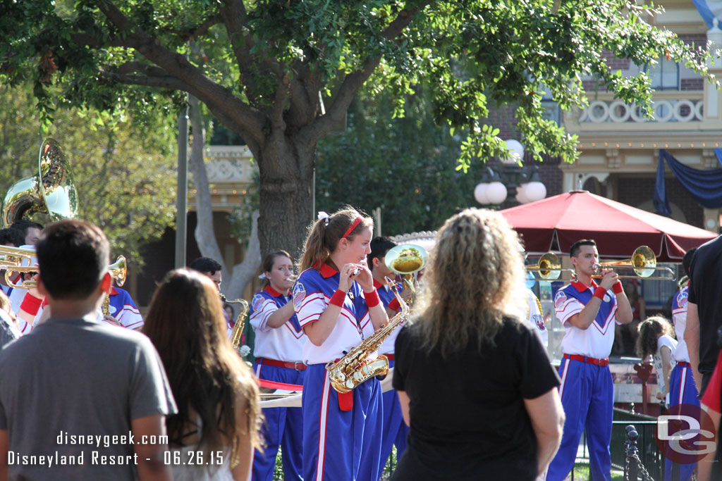 The Flag Retreat was going on in Town Square when I arrived.