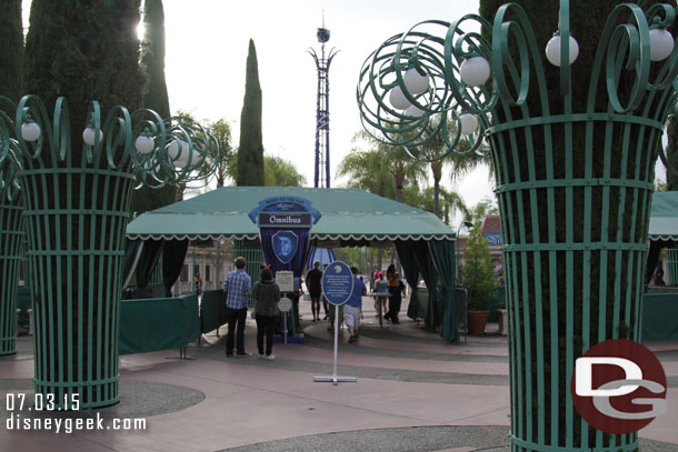 As you approach the security tents signs are up too.  