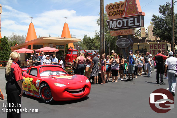 Lightning rolling out of the Cozy Cone