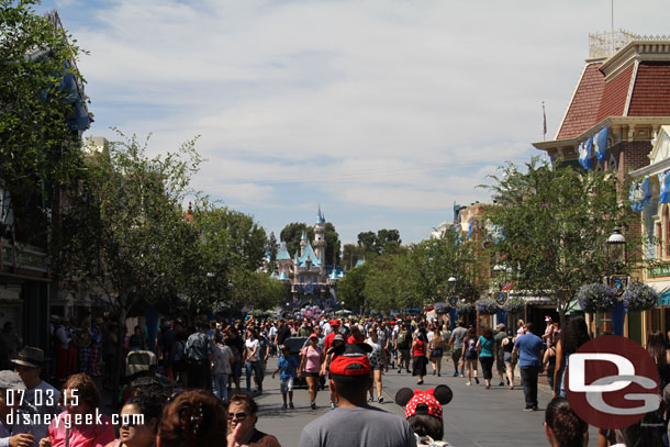 A look up Main Street USA