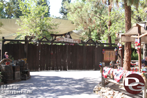 Nothing open at the Big Thunder Ranch Jamboree today.