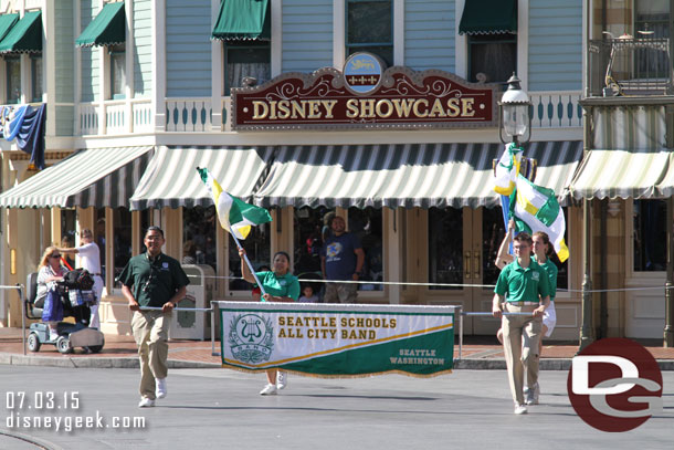 Another guest performing group marching ahead of Soundsational.