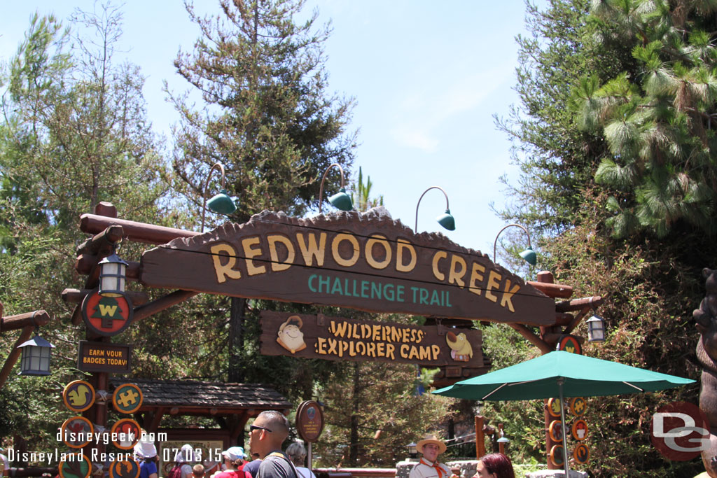 Stopped by the Redwood Creek area