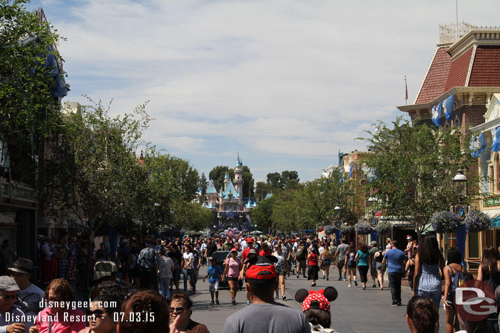 A look up Main Street USA