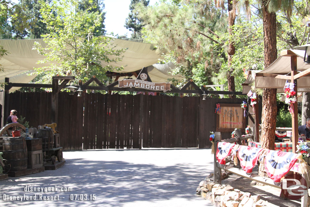 Nothing open at the Big Thunder Ranch Jamboree today.