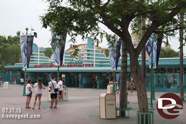 Disney California Adventure was open already and no wait to enter.