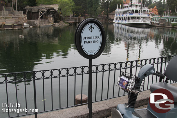 Do not remember if I posted pics of the stroller parking signs in New Orleans before..  guess they could add ECV to it too.