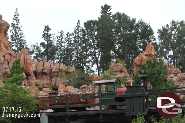 Big Thunder was doing pre-opening checks as I walked by.