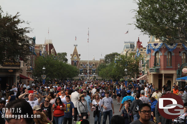 Main Street USA still busy.