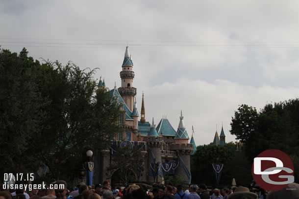 I decided to find a spot for the ceremony.  Ended up on the west side across from the Frontierland entrance.