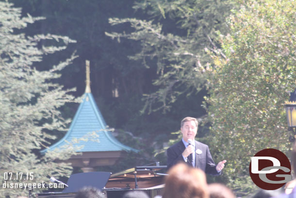 Michael Colglazier, president of Disneyland Resort, opened the ceremony.