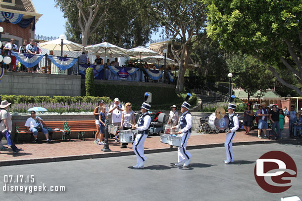 Today a new version of the Disneyland Band debuted.  The old band was retired.  The new one is much more in the mold of the All-American College Band and the bands in the Asian parks.