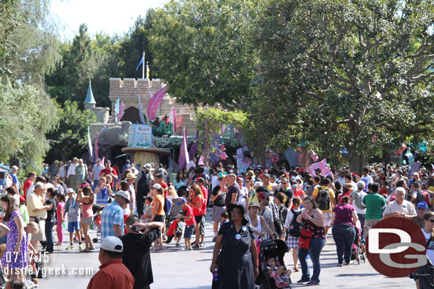 Waiting for the Cast Member Cavalcade before Soundsational.  It featured opening day cast members and current cast members commemorating the 60th anniversary.