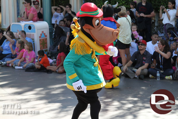 A selection of characters also joined the cavalcade