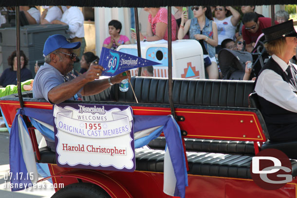 Harold Christopher an opening day cast member.