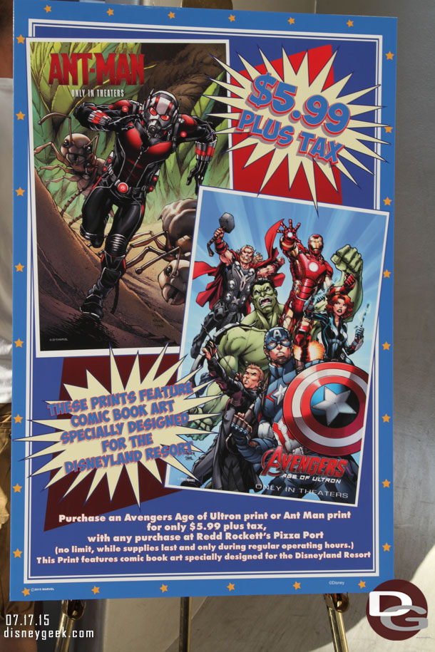 Marvel posters for the opening of Ant-Man are available for purchase.